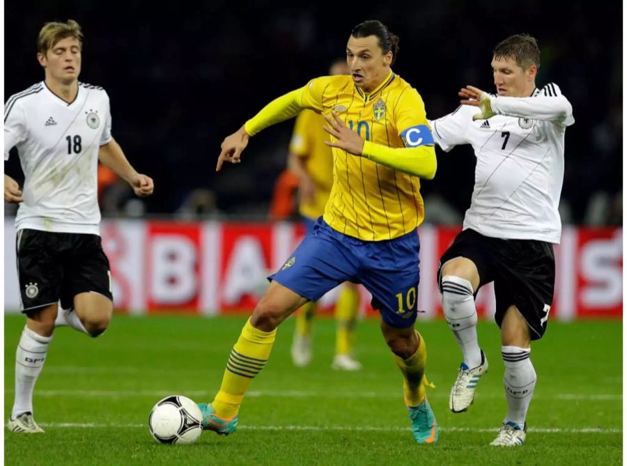 Bastian Schweinsteiger und Zlatan Ibrahimovic