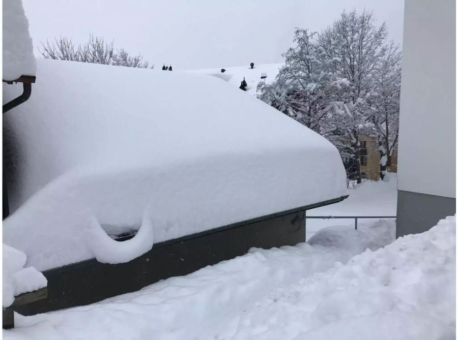 Es gab innert kürzester Zeit über 50 cm Neuschnee.