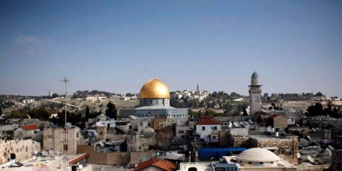 Blick auf Jerusalem, wo sich auch die Nationalbibliothek Israels befindet. Jerusalem