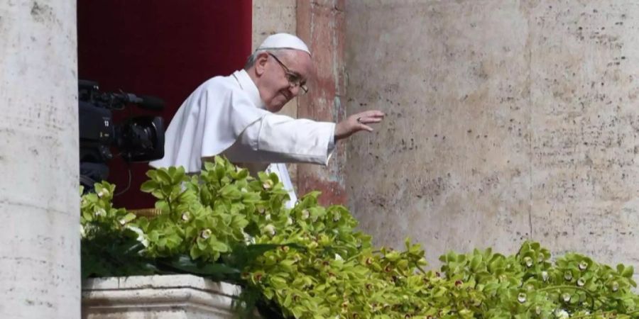 An Ostern spendet der Papst traditionellerweise den Segen.