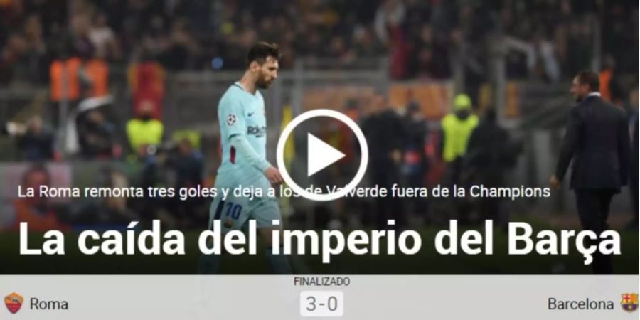 «Der Fall des Barça-Imperiums»: Dramatik bei der «Marca»