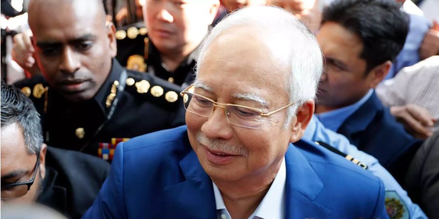 Najib Razak wurde von den behörden verhaftet.