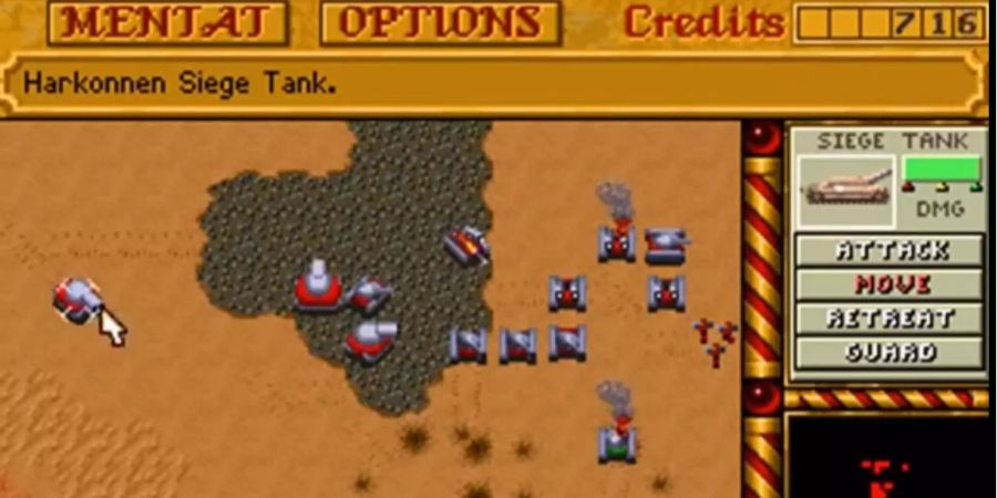 «Dune II»: Geburtsstunde des Echtzeitstrategiespiels.