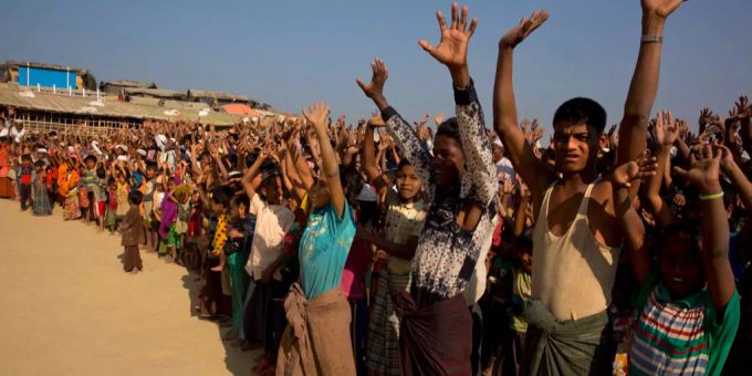 Rohingya-Flüchtlinge aus Myanmar. myanmar flühtlinge