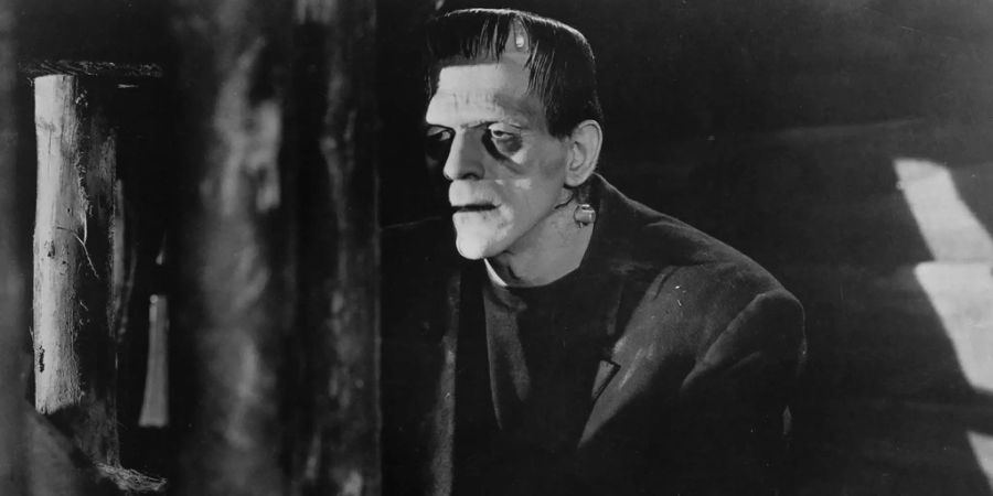 Boris Karloff in seiner unsterblichen Rolle als Frankensteins Monster.