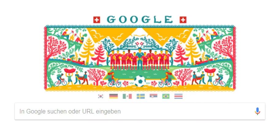 So sieht Google die Schweiz und ihre Nati: Alles riesen Würste oder was?