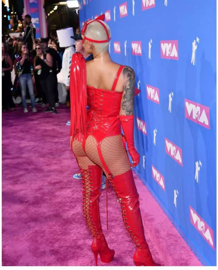 Auch von hinten ganz schön sexy: Amber Rose an den MTV Video Music Awards.