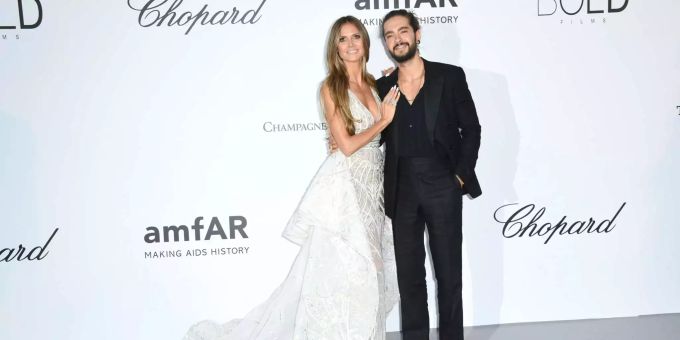 Heidi Klum und Tom Kaulitz an der amfAR-Benefiz-Veranstaltung in Cannes. Heidi Klum und Tom Kaulitz an der amfAR-Benefiz-Veranstaltung in Cannes.