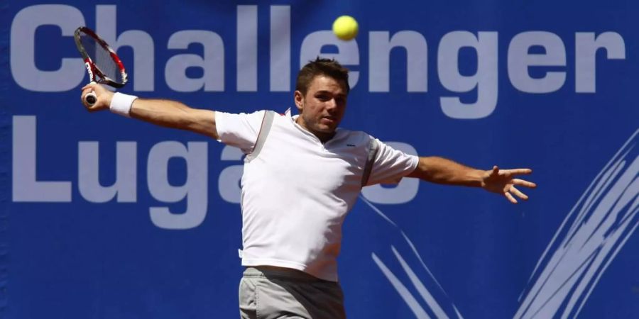 Stan Wawrinka an einem Challenger Turnier 2009 (Archivbild).