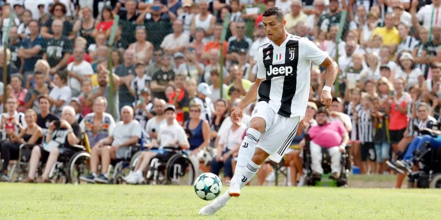 Cristiano Ronaldo bei einem Vorbereitungsspiel mit Juventus Turin.