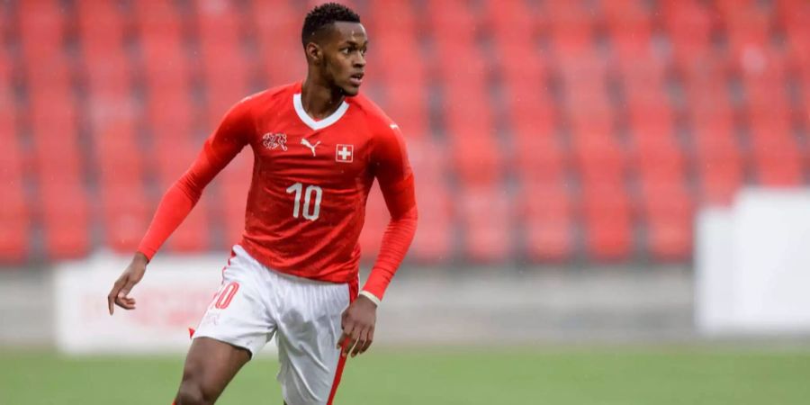 Edimilson Fernandes im Spiel der U21-Nationalmannschaft in Neuenburg gegen Portugal.