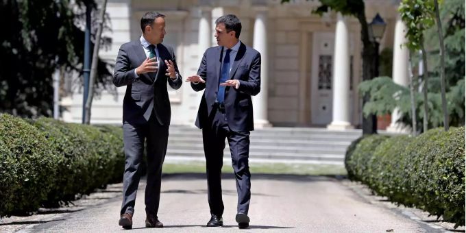Der irische Präsident (l.) hier bei einem Besuch in Spanien. Der irische Präsident (l.) hier bei einem Besuch in Spanien.