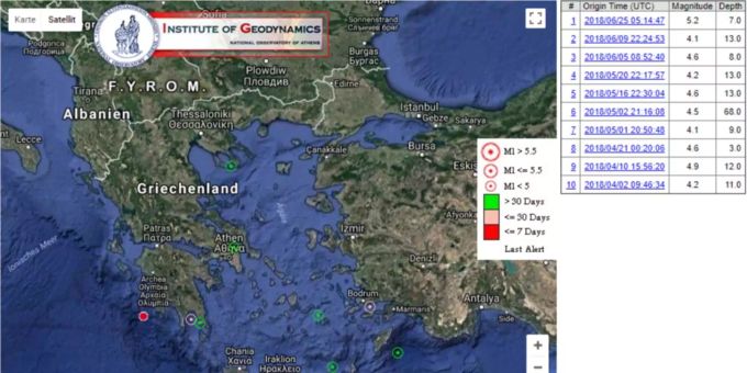 Stärke 5,3 - Seebeben erschüttert griechische Halbinsel Peloponnes