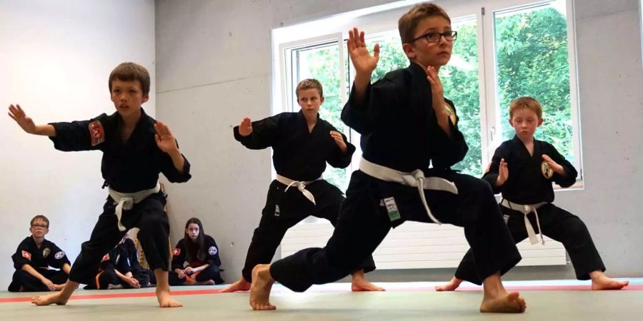 Bereits im jungen Alter lernen Kinder Disziplin und Konzentration in Kung Fu.