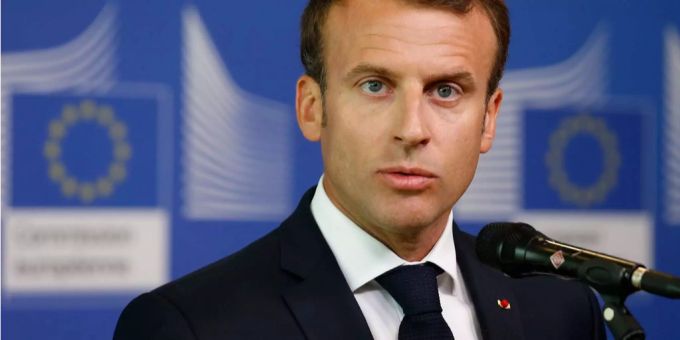 Frankreichs Präsident Emmanuel Macron. ukraine krieg