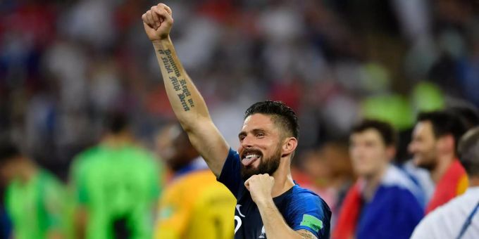 Torgefahr strahlt er nicht aus, trotzdem ist Olivier Giroud Weltmeister. Torgefahr strahlt er nicht aus, trotzdem ist Olivier Giroud Weltmeister.