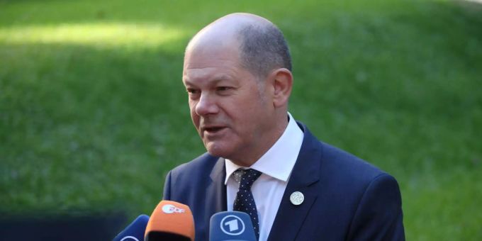 Olaf Scholz sieht Gutes beim Handelsstreit mit den USA. Olaf Scholz sieht Gutes beim Handelsstreit mit den USA.