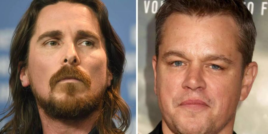 Eine Starbesetzung: Christian Bale (l.) und Matt Damon.