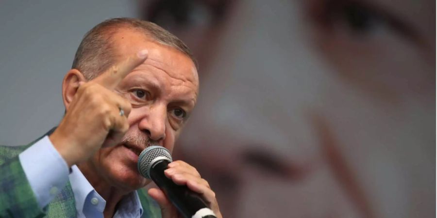 Recep Tayyip Erdogan geht laut Umfragen als Favorit in die Wahlen.