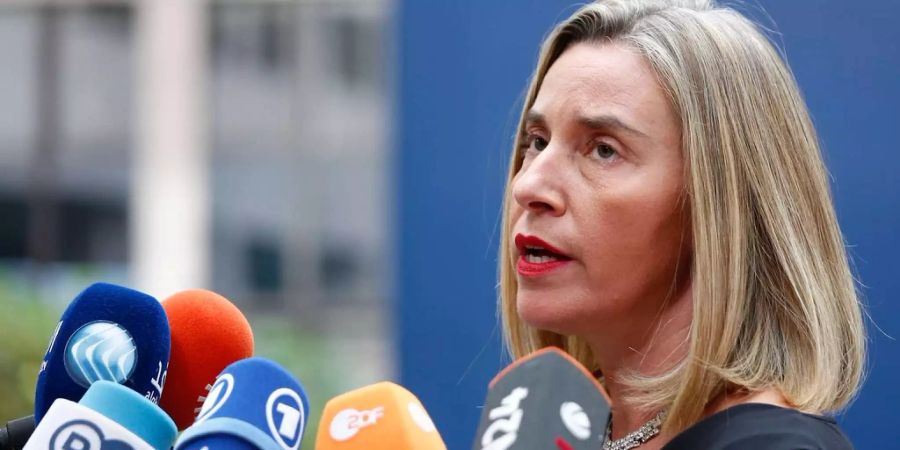 Die EU-Aussenbeauftragte Federica Mogherini äussert sich zur Zukunft Syriens.