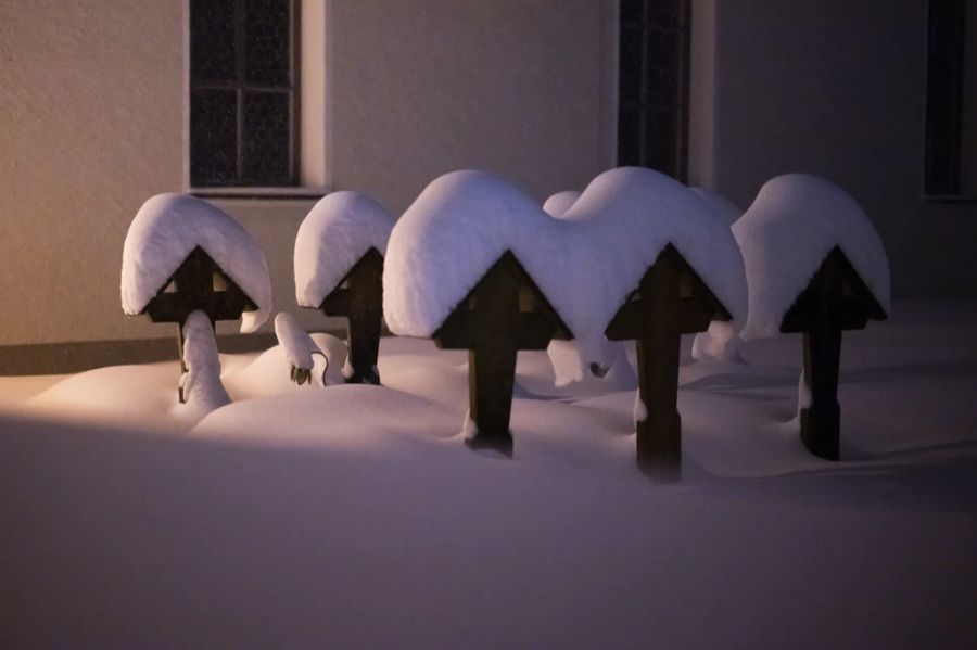 In der Schweiz hat es viel Schnee gegeben.