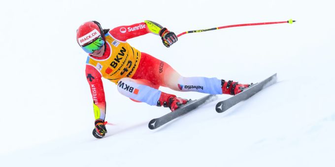 Juliana Suter beim Super-G in St.Moritz. Juliana Suter