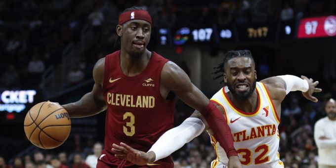 Die Atlanta Hawks tauchen in der NBA gegen die Cleveland Cavaliers. NBA