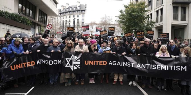 London Demonstration gegen Antisemitismus