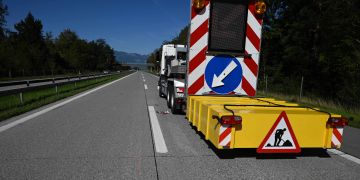 Unfall auf Autobahn