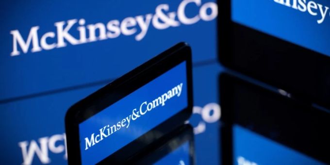 Das Logo von McKinsey & Company. mckinsey & company