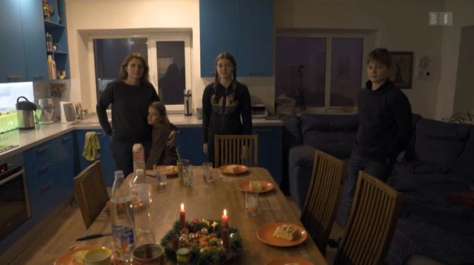 Familie im Haus