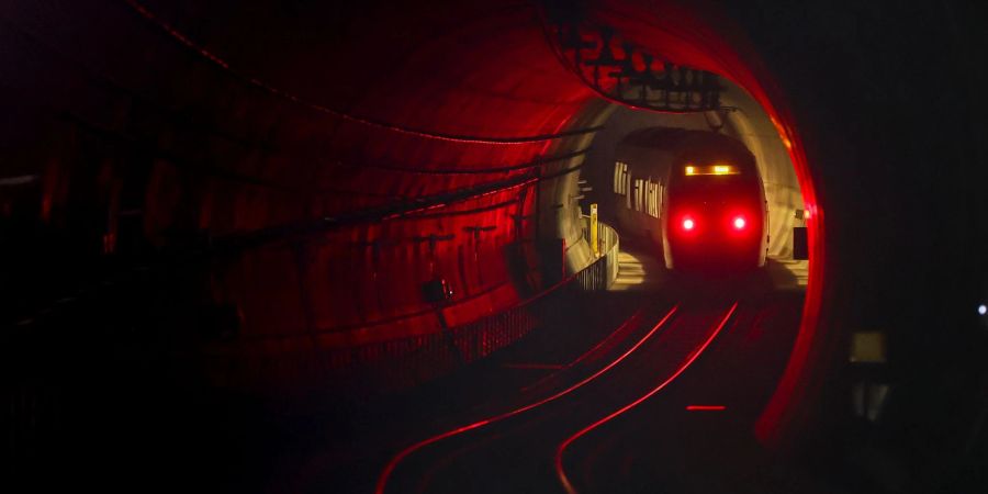 Beim Überqueren von Bahngleise haben zwei Männer den herannahenden Zug übersehen.