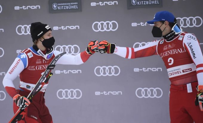 Matthias Mayer und Marco Odermatt verstehen sich sehr gut. Matthias Mayer Ski Alpin