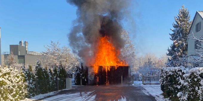 Brand in Frauenfeld TG. Frauenfeld