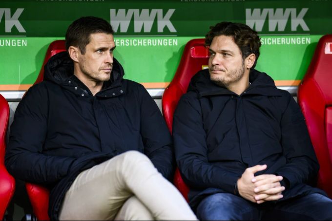 Erwarten von Niklas Süle beim BVB eine deutliche Leistungssteigerung: Sebastian Kehl (l) und Edin Terzic. (Archivbild) BVB Kehl Terzic.