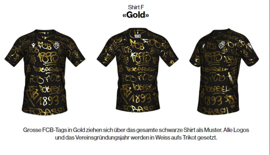 ...und Shirt F «Gold».