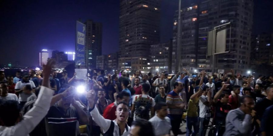 Protestkundgebung in Kairo am 20. September