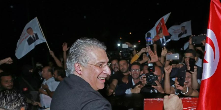 Nabil Karoui bei seiner Haftentlassung