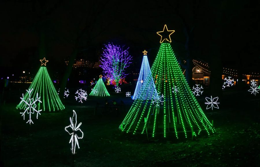 Weihnachtsbeleuchtung in Chicago