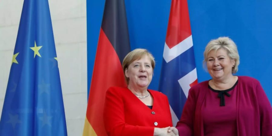 Merkel und Solberg in Berlin