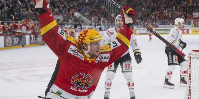 Jesper Olofsson jubelt künftig nicht mehr für den EHC Biel. EHC Biel