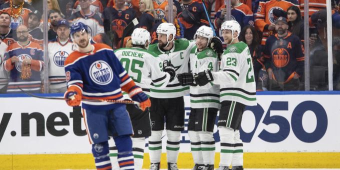 Die Dallas Stars gehen in der Playoff-Serie gegen Edmonton in Führung. Dallas Stars NHL