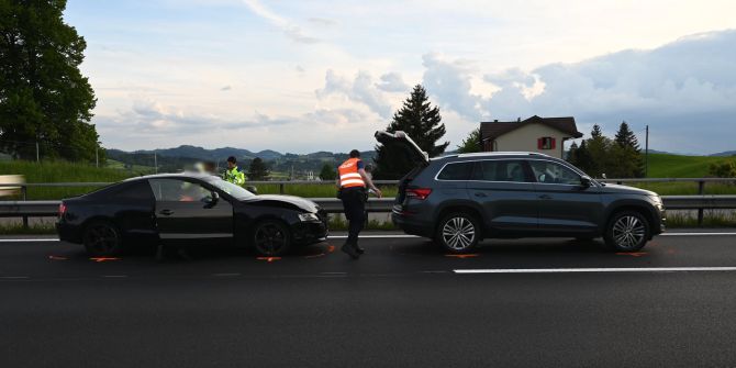 Auffahrkollision auf A1