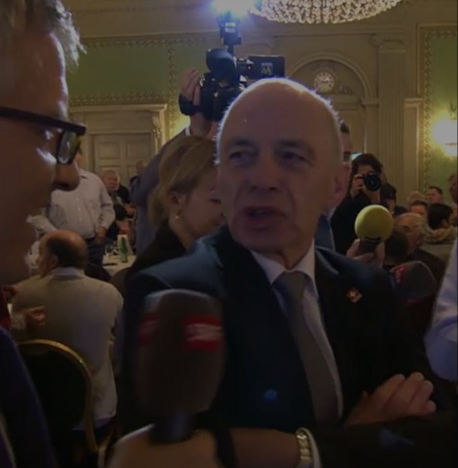 SVP-Bundesrat Ueli Maurer hatte nach den Bundesratswahlen 2015 «kä Luscht», SRF ein Interview zu geben.