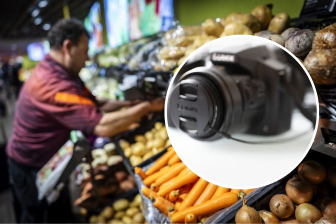Migros-Mitarbeiter Kamera