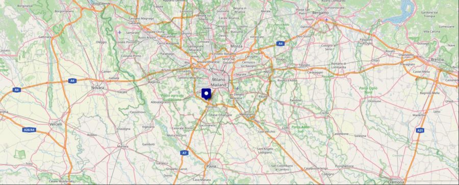 Karte Mailand Unfall