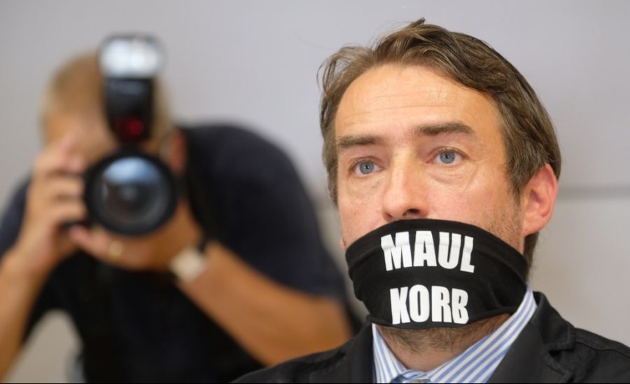 Sven Liebich bei seiner Verurteilung vor Gericht 2020.