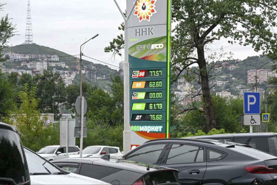 Tankstelle Russland Ukraine