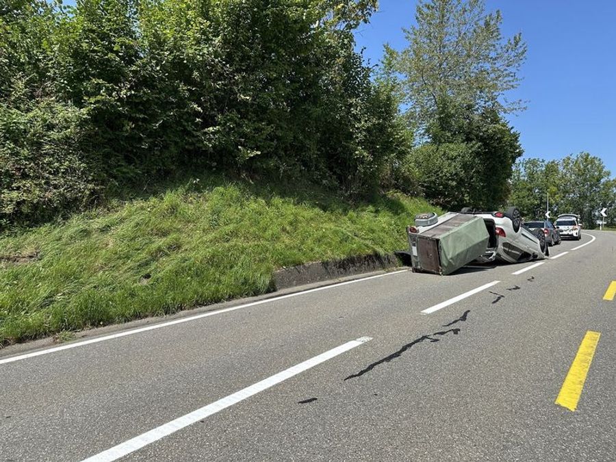 Beim Unfall entstand Sachschaden.