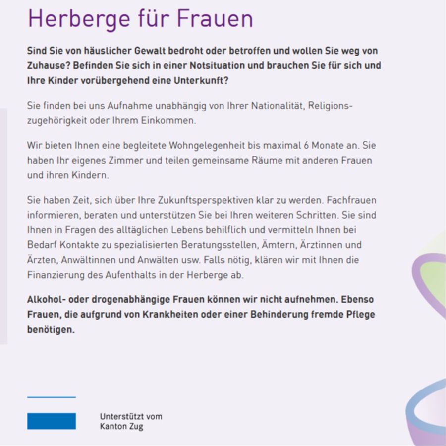 Frauenhaus Zug